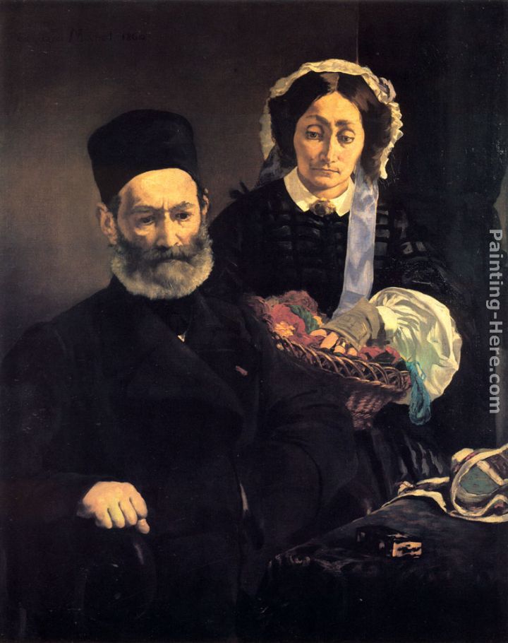 M. and Mme Auguste Manet painting - Eduard Manet M. and Mme Auguste Manet art painting